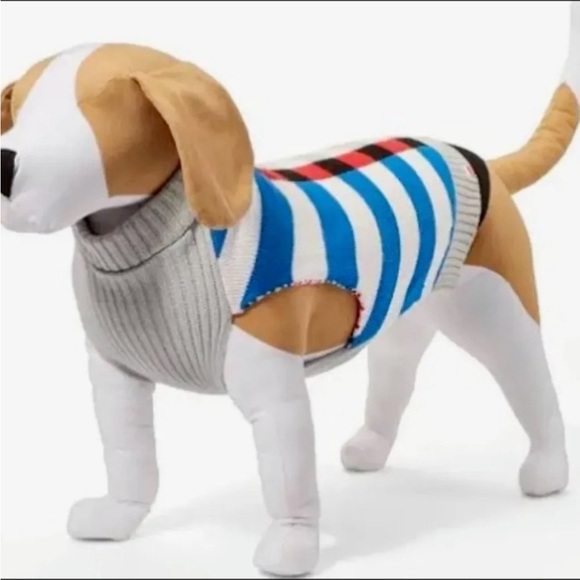 Official LEGO Collection Dog Color Block Striped Sweater - Size Medium NWT - Picture 2 of 9